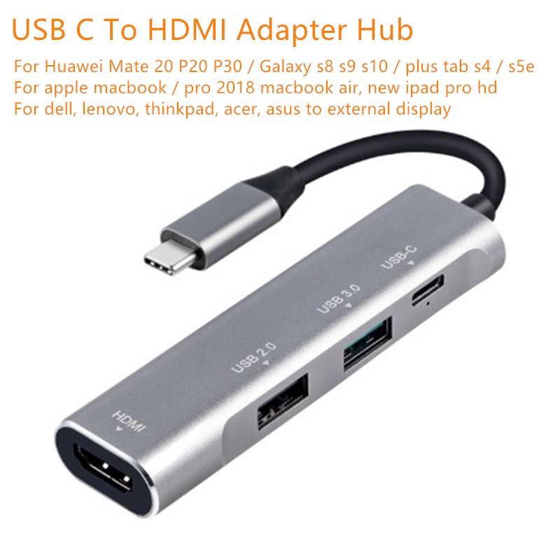 Hub chuyển đổi USB C sang HDMI Samsung Dex Station MHL cho Galaxy S8 S9 S10 / Plus Note 10 / 9 Tab S