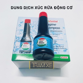 Dung dịch súc rửa động cơ xe máy ô tô castrol engine shampoo làm sạch và - ảnh sản phẩm 1