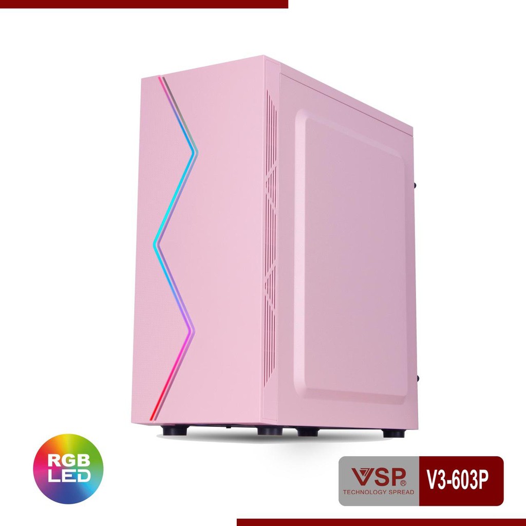 [Mã ELMS5 giảm 7% đơn 300k] Case VSP V3-603P/ V3-603P (Hông trong suốt) Có Sẵn LED RGB cực đẹp bảo hành 1 tháng 1 đổi 1