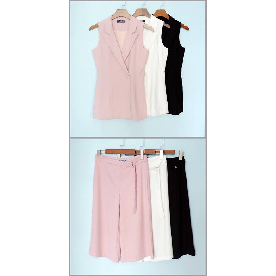 Set bộ đồ Topshop gồm áo Blazer + quần Culottess