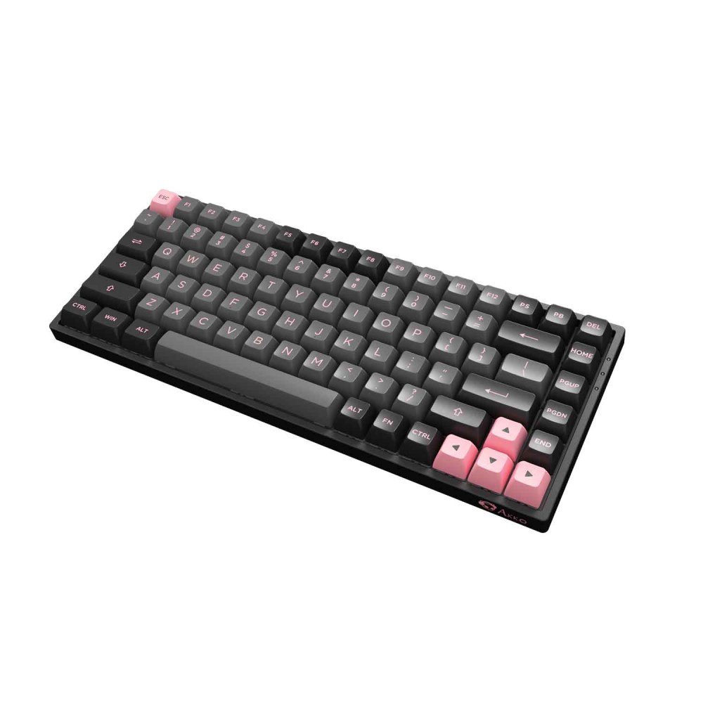 Bàn phím cơ AKKO 3084 v2/ 3084B Plus ASA Black Pink Hotswap RGB/ Wireless 2.4 Ghz/ USB Type C