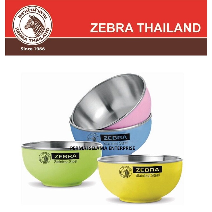 Thìa và Bát Cách Nhiệt Inox Zebra 2 lớp 11cm Thái Lan