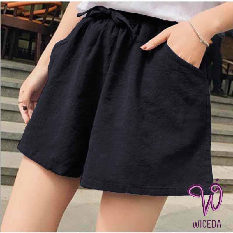 Quần đũi nữ ngắn đẹp,quần đùi đũi ngắn chất đũi hàn nhẹ thoáng mát wiceda QD350