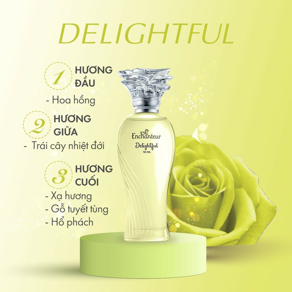 Bộ Sưu tập nước hoa 3 mùi hương Enchanteur Charming, Sensation, Delightful 10ml/ Chai