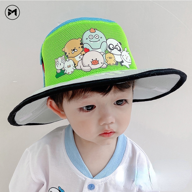 Nón Cao Bồi Chống Nắng Gấp Gọn Phối Lưới Thời Trang Mới Cho Bé 2022