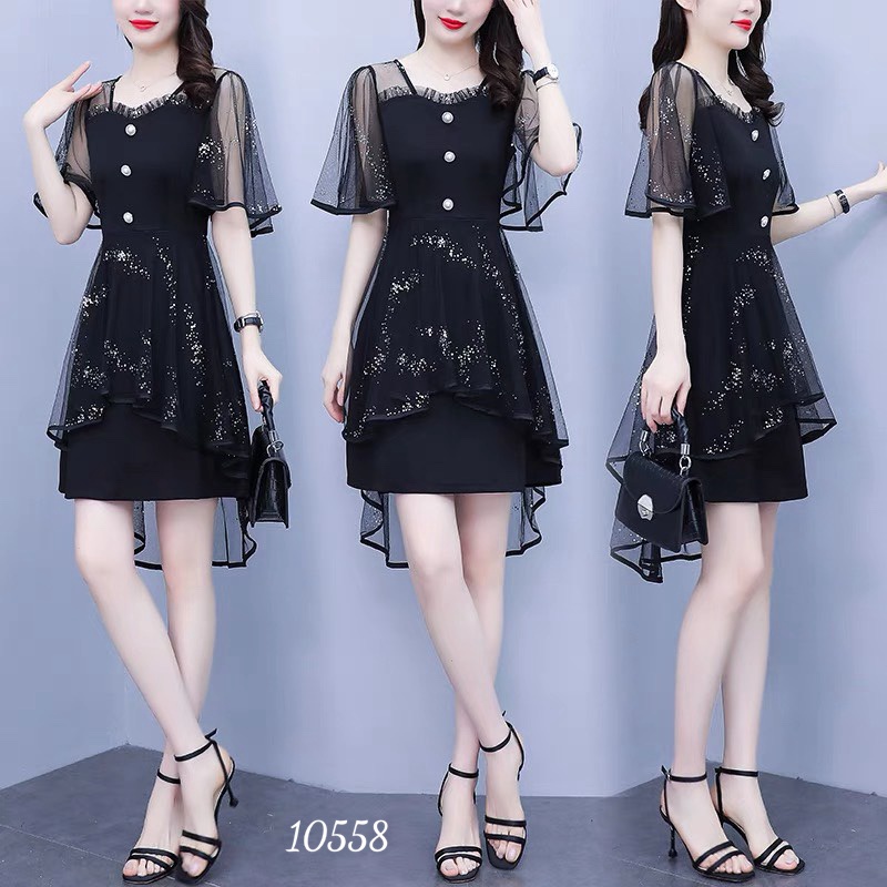 (HCM) ĐẦM UMI PHỦ LƯỚI SANG CHẢNH - THỜI TRANG NỮ TÍNH , TIỂU THƯ SÀNH ĐIỆU CHO CÁC CHỊ EM KM FASHION