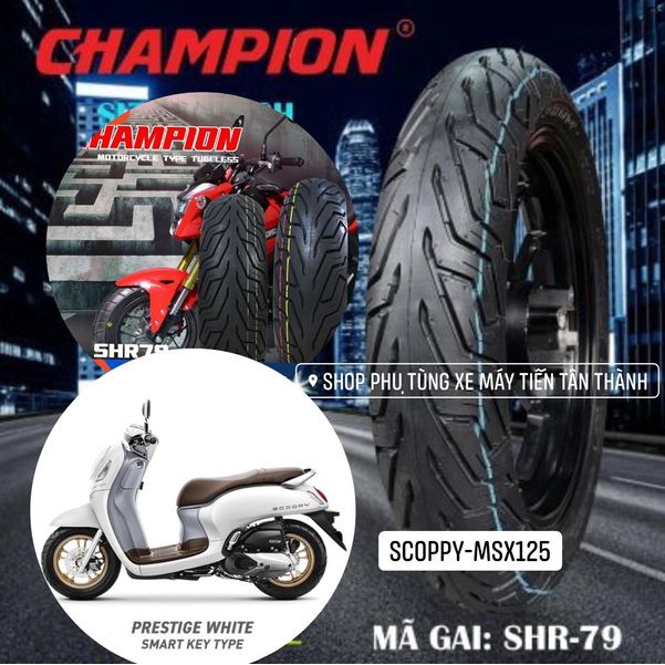 VỎ LỐP CHAMPION GAI SHR-79 ( TAY GA 14 INCHES) VARIO / CLICK125 / PCX / VISON