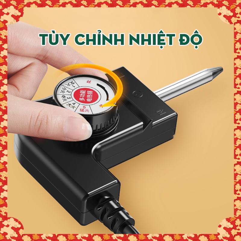 Bếp Nướng Điện Không Khói Cho 6 Người Mặt Bếp Chống Dính Cao Cấp Công Nghệ Hàn Quốc Làm Nóng Bếp Chưa Đến 1 Phút