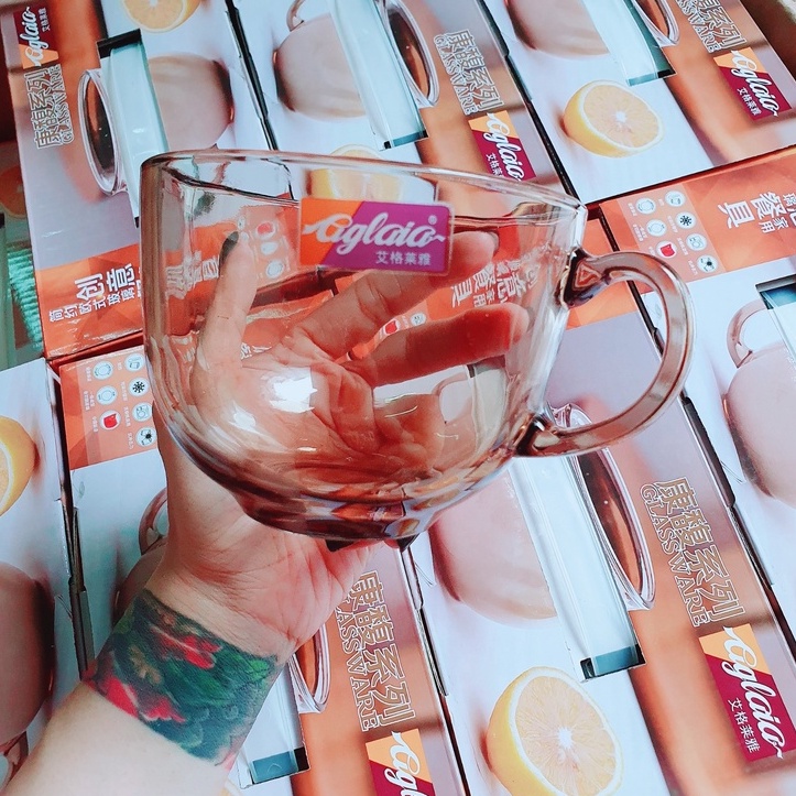 Cốc Thủy Tinh Hổ Phách 480ml