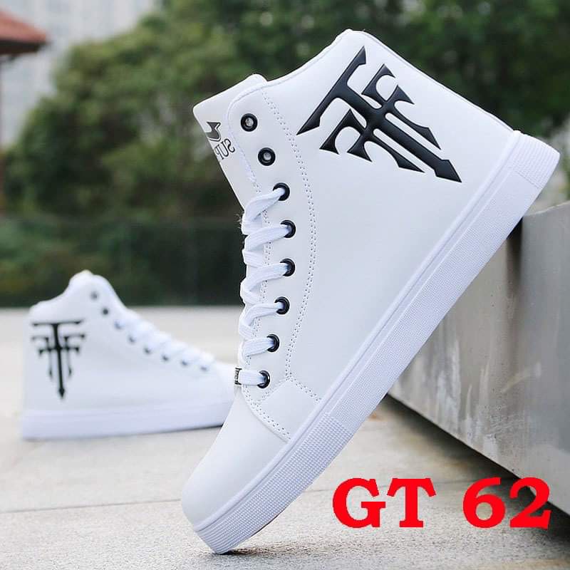 Giày thể thao sneaker cổ cao nam nữ thời trang cao cấp Chữ thập trắng ( kèm ảnh thật)