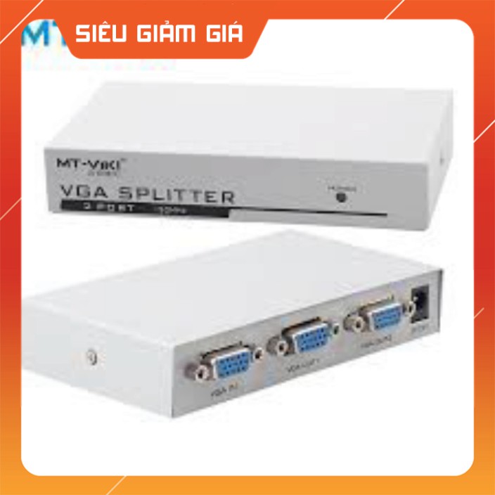 HOT - Bộ chia vga 1 ra 2 chia 1 cpu ra 2 màn hình MT-1502-K