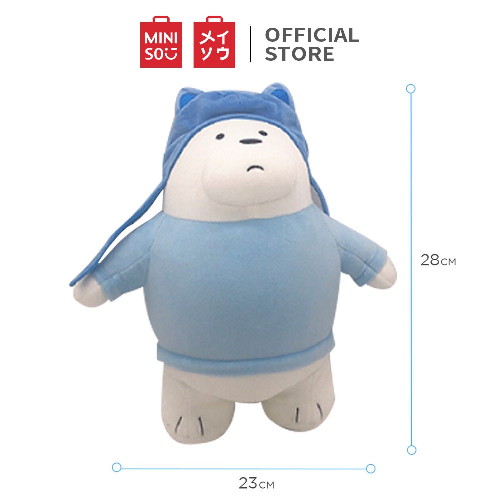 Đồ chơi nhồi bông mềm Miniso X We Bare Bears Christmas 3.0 - Hàng chính hãng