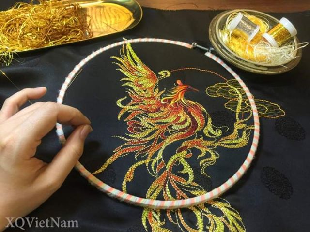 Set chỉ tơ bóng loang màu 13 màu