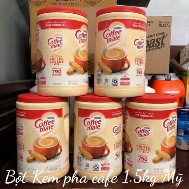 Bột kem sữa pha cà phê cafe Coffee mate 1.5kg Mỹ