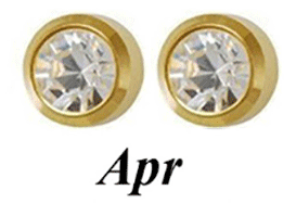 Bông Tai Vàng 10k Đính Đá Không Gây Dị Ứng Độc Đáo