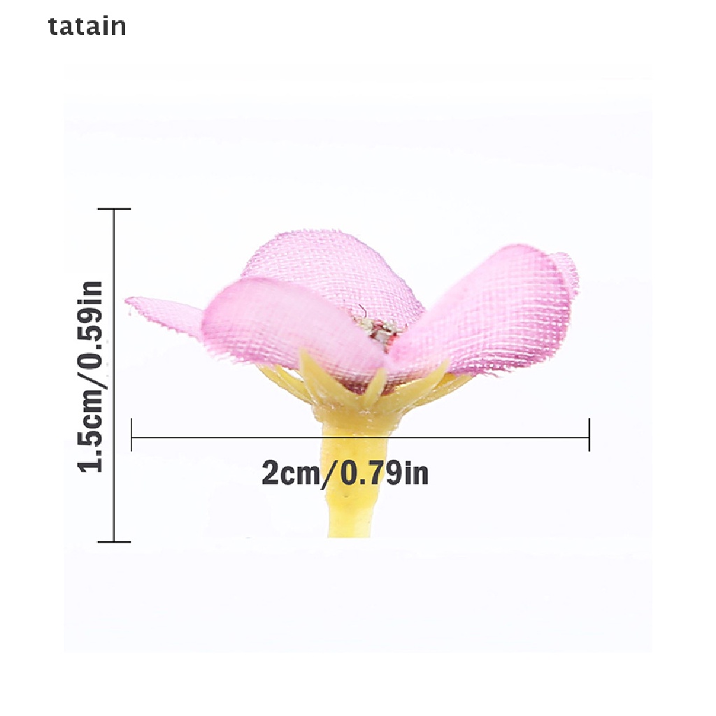 [TAT] 100pcs 2cm Multicolor Daisy Flower Head Mini Silk Artificial Flower For Weddin CVX