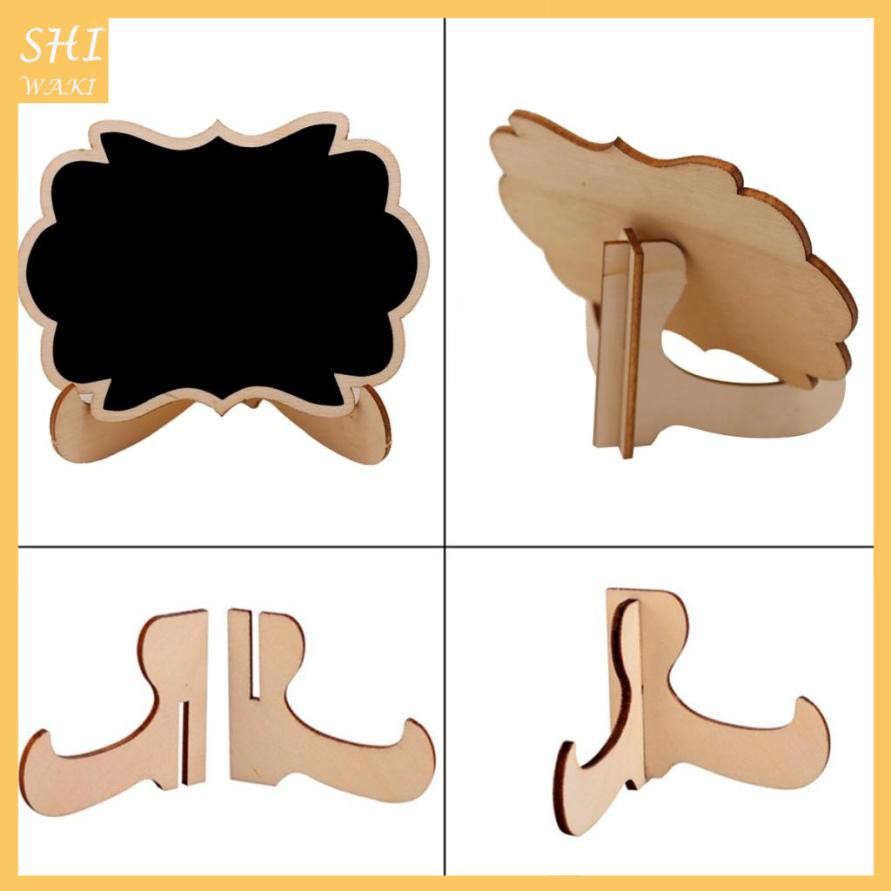 Set 10 Phấn Đen Mini Bằng Gỗ Dùng Để Ghi Chú, Ghi Chú Dùng Cho Tiệc Cưới Văn Phòng