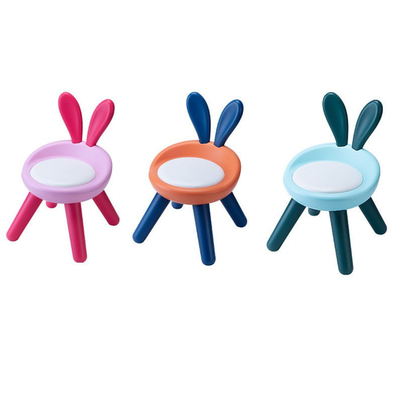 Step Stool for Kids Toddler Child Cute Pet Rabbit Chair -Pink