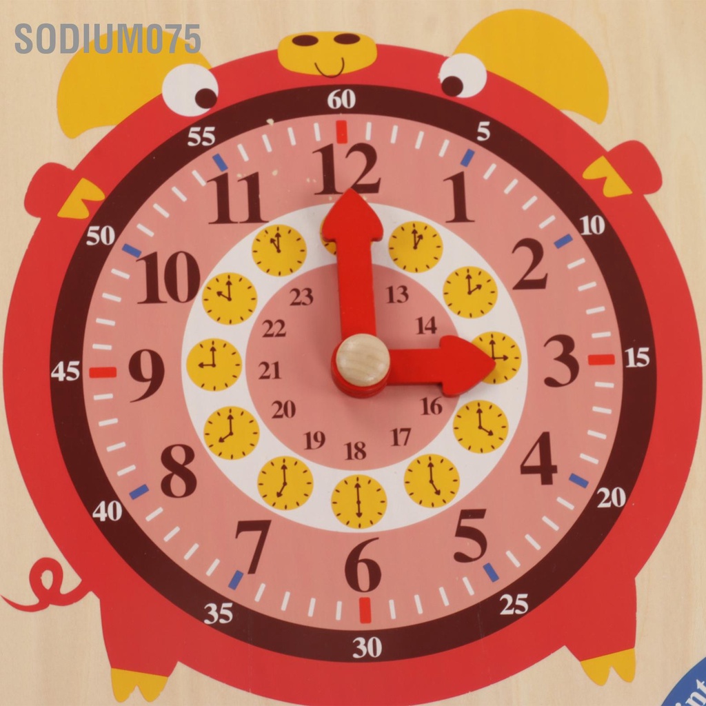 Có thể bán buôn Đồng hồ trẻ em Đồ chơi bằng gỗ Đa chức năng 6 trong 1 Giáo dục Thời tiết theo mùa lịch cho giáo sớm Sodium075 Hàng giao ngay