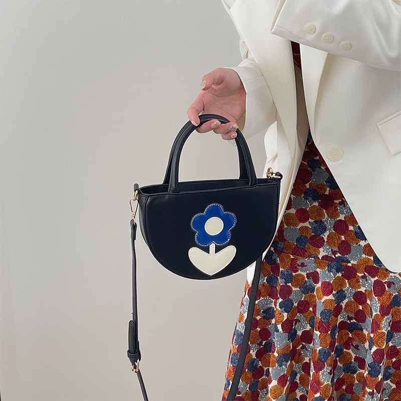 Túi Đeo Chéo Hình Bán Nguyệt Màu Sắc Đối Lập Thời Trang Xuân Hè Hàn Quốc 2022 Cho Nữ GYLXB064