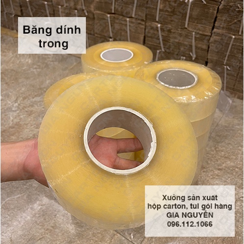 Băng dính gói hàng lõi siêu mỏng 2.4mm loại 1kg