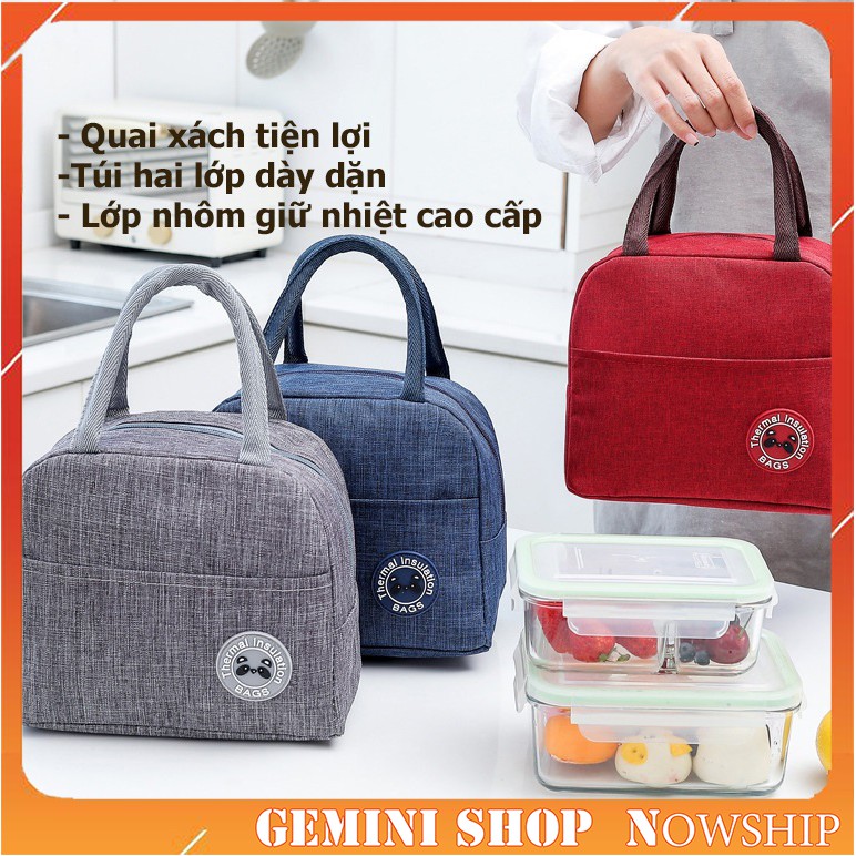 Túi Giữ Nhiệt Đựng Hộp Cơm Chống Thấm Nước Tiện Dụng Lunch Bag TGN02