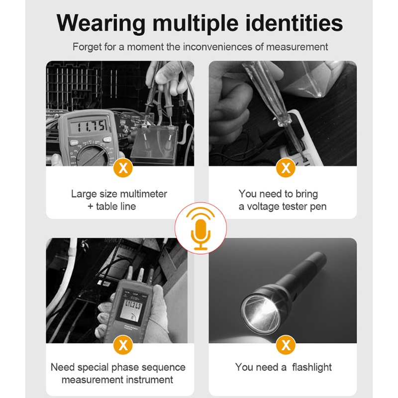 Máy Đo Điện Vạn Năng Cầm Tay Với Màn Hình LCD Màu Sắc