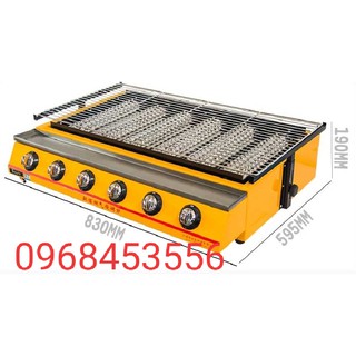 Bếp nướng gas 6 đầu đốt ET-K233