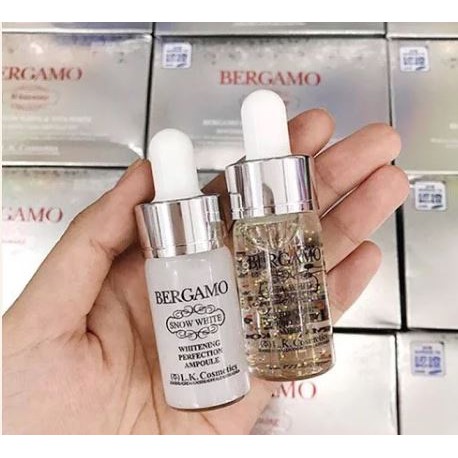 Set Tinh Chất Dưỡng Trắng Bergamo Snow White & Vita-White Whitening Perfection Ampoule Set