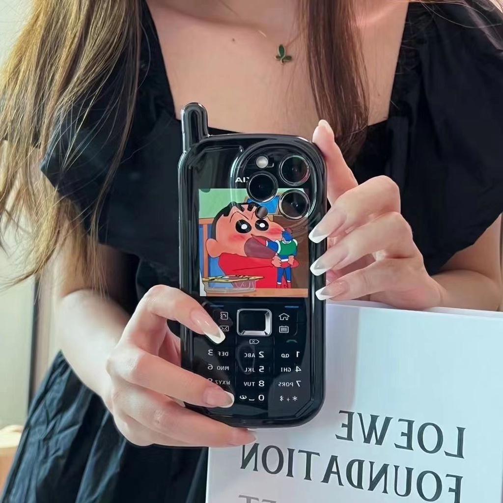 Ốp Điện Thoại Chống Sốc Hình Cậu Bé Bút Chì Cho IPhone 7 8 Plus SE 2020 X XR XS Max 11 12 13 14 Pro Max