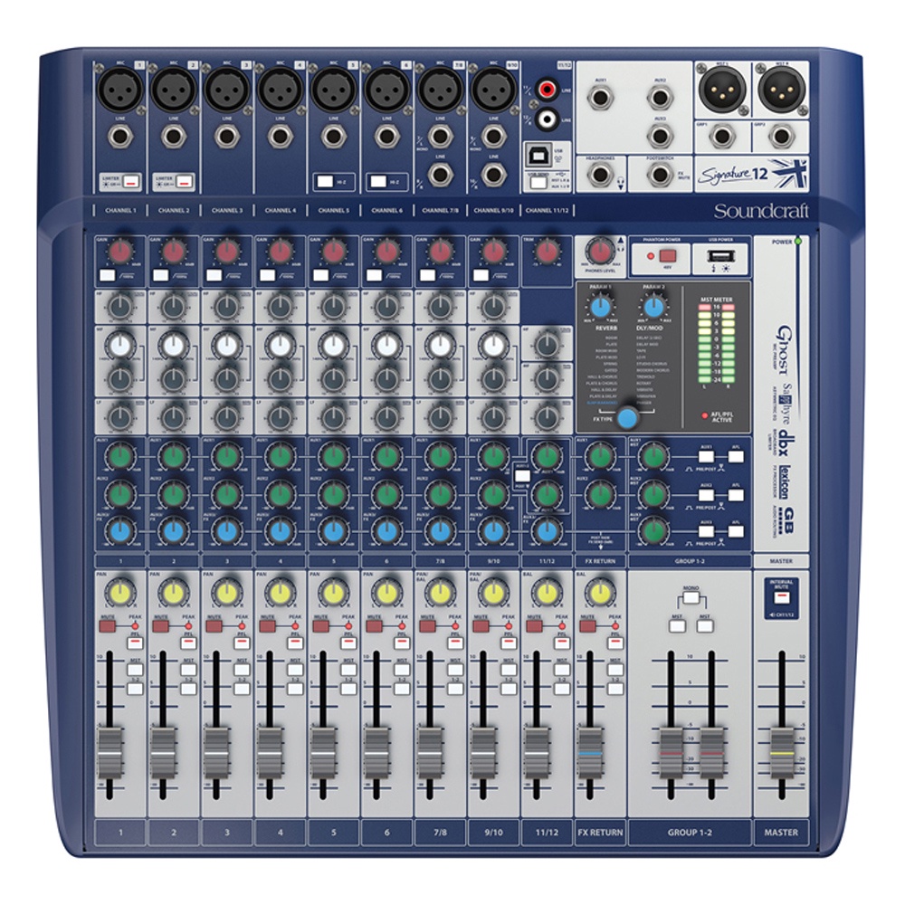 MIXER BÀN SÂN KHẤU SOUNDCRAFT SIGNATURE 12