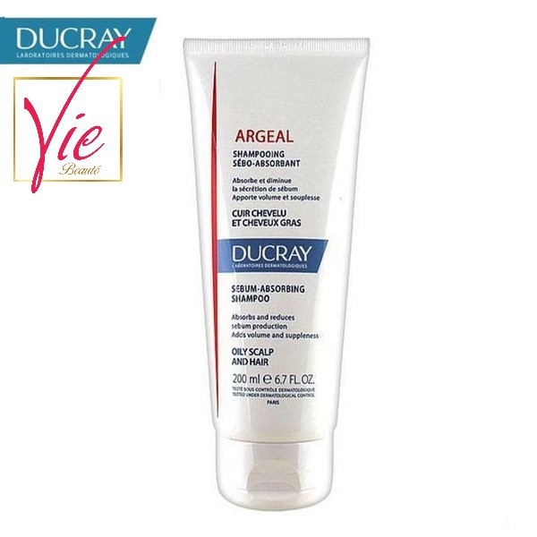 Dầu gội Ducray Argeal Shampoo For Only Hair làm sạch gàu và bã nhờn 200ml