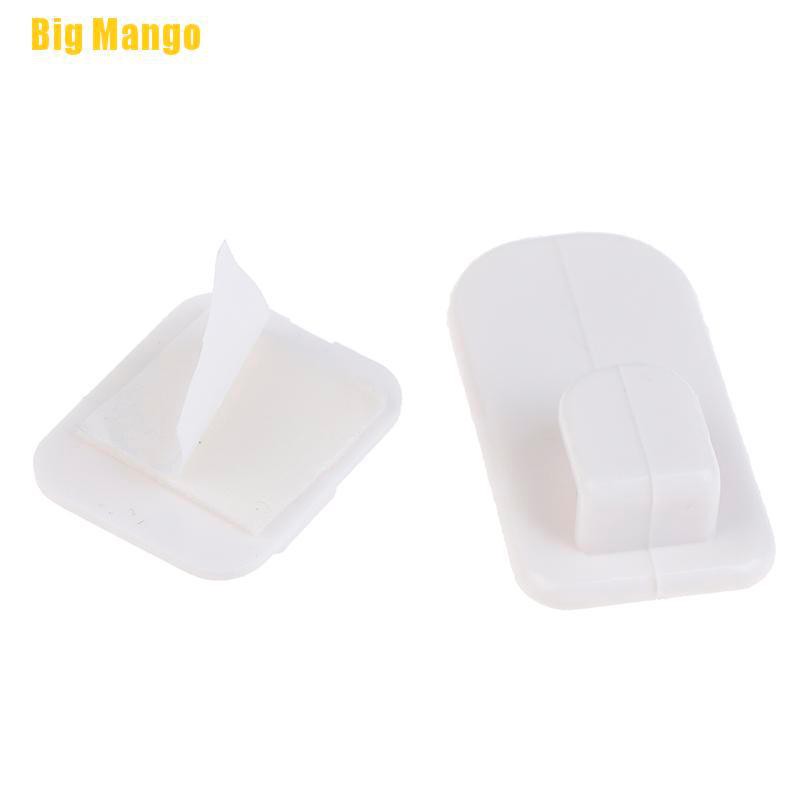 Set 4 Móc Treo Điều Khiển Máy Lạnh / Tv / Chìa Khóa Gắn Tường Hình Quả Xoài