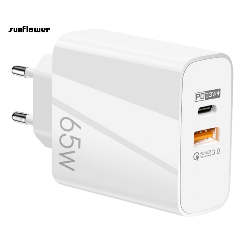 Cốc sạc Lenovo 65W QC3.0 gắn tường tiện dụng cho điện thoại