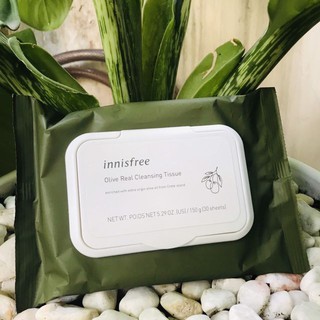 Khăn giấy tẩy trang Olive Real Cleansing Innisfree (30 miếng)
