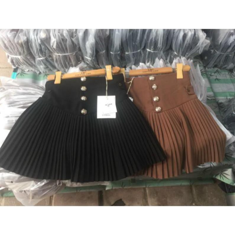 chân váy xếp ly ngắn