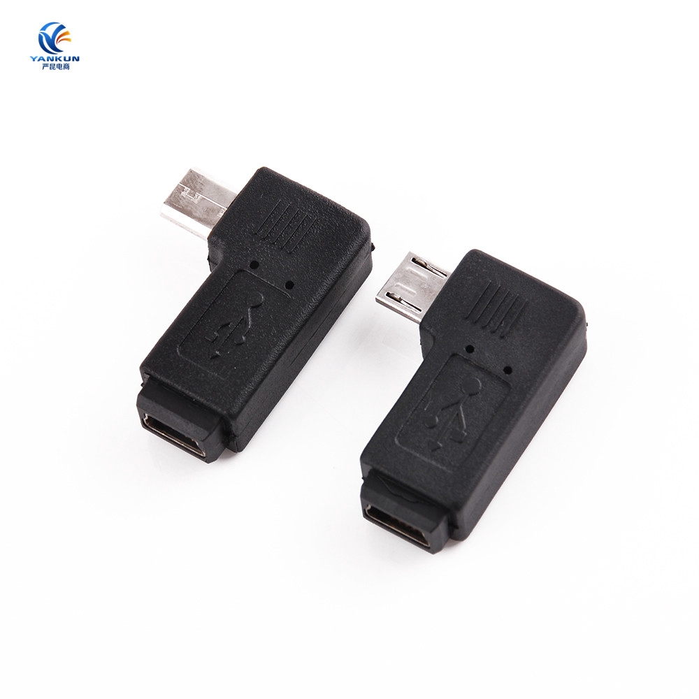 Bộ2 đầu chuyển đổi cổng micro sang USB Type B 5 chân loại vuông góc