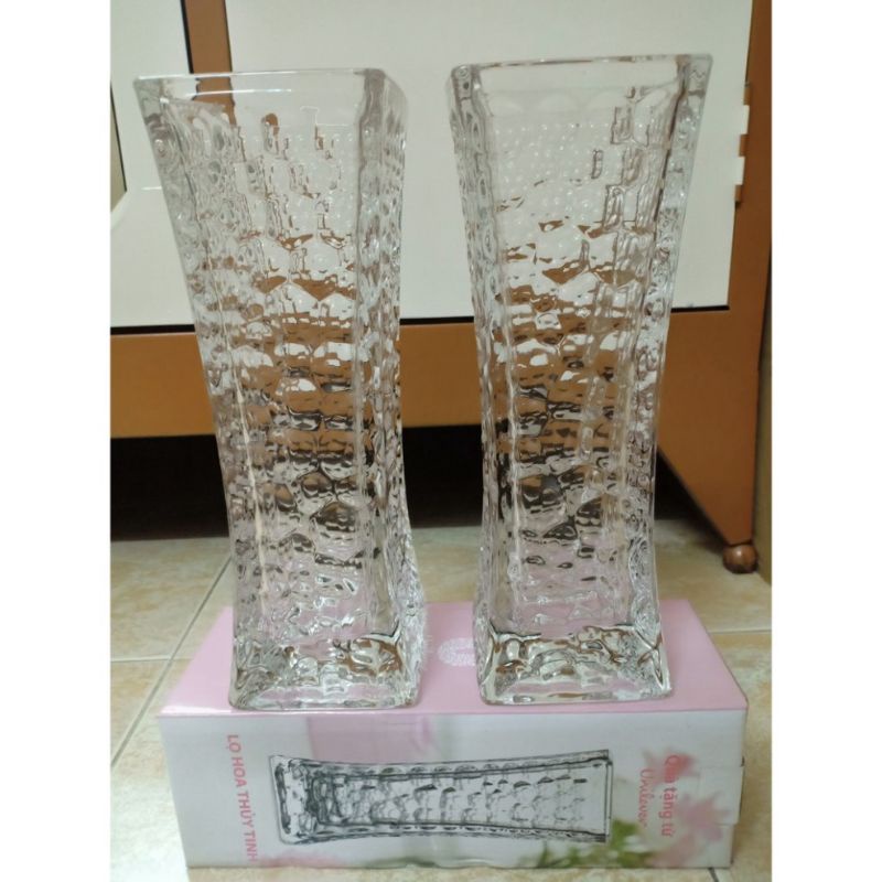 LỌ CẮM HOA THỦY TINH PHA LÊ SIÊU ĐẸP