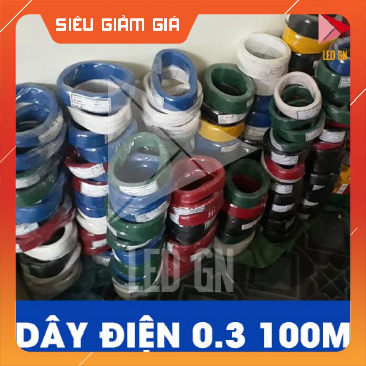 FLASH SALE Dây Điện Đơn 0.3 - Lõi Đồng  HOT
