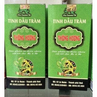 tinh dầu tràm huế thông hương