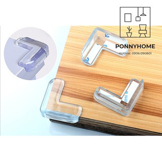 Bọc Góc Bàn Silicon Cao Cấp, Miếng Bịt Cạnh Bàn Kính, Cạnh Tủ Vuông, An Toàn Cho Bé