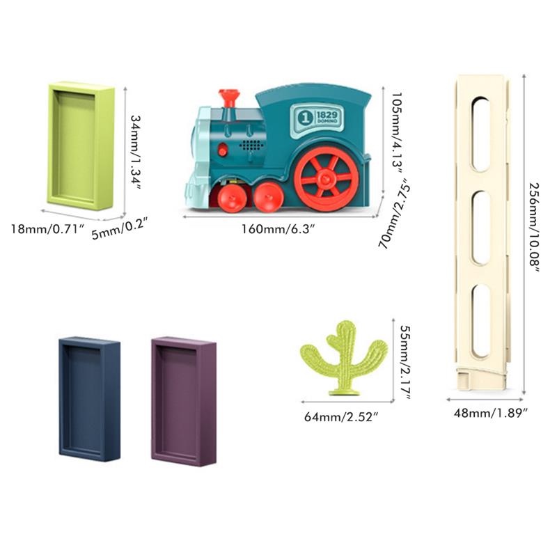 Bộ đồ chơi domino lắp ráp xe lửa điện tử sáng tạo dành cho cha mẹ và bé
