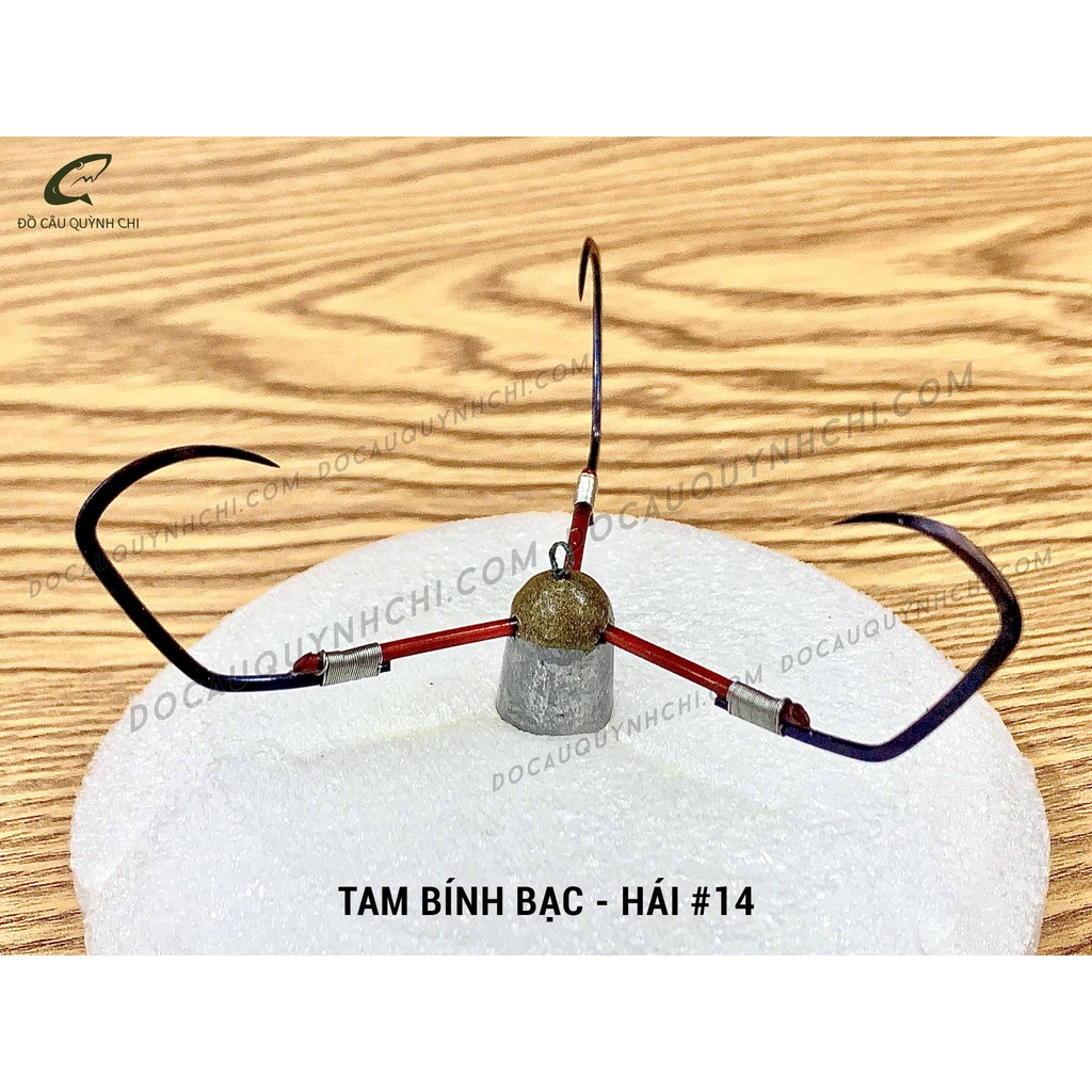 TAM BÍNH BẠC - HÁI - LƯỠI CÂU CHÙM LƯỠI LỤC BÍNH BẠC