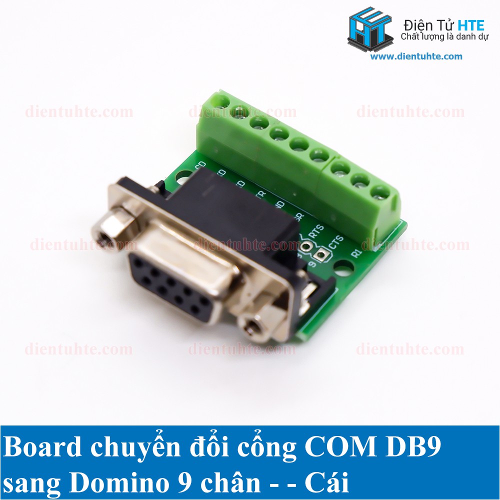 Board chuyển đổi cổng COM DB9 sang Domino 9 chân [HTE Quy Nhơn CN2]