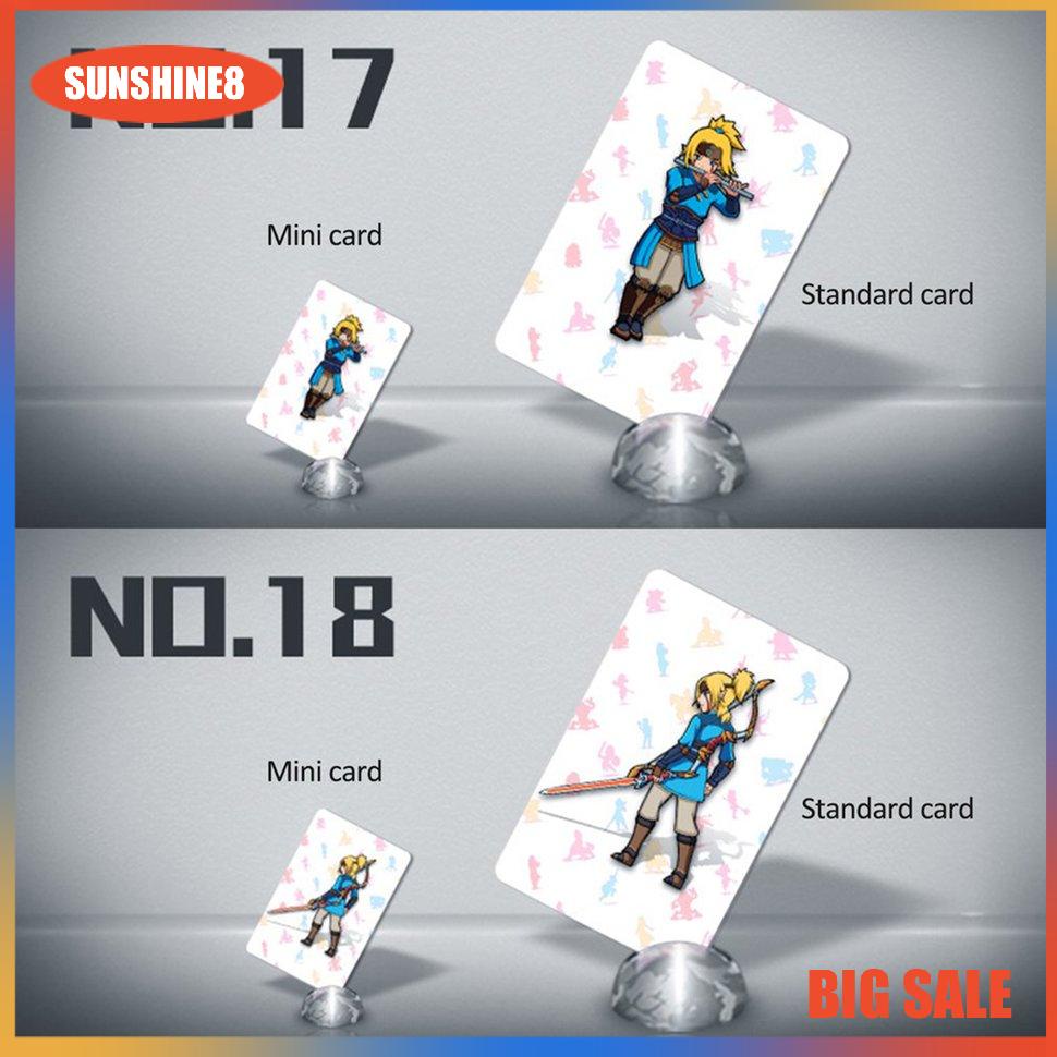 【SUN】Mini 24pc PVC Card The Legends Of Breath Of The Wild WOLF LINK For Amiibo