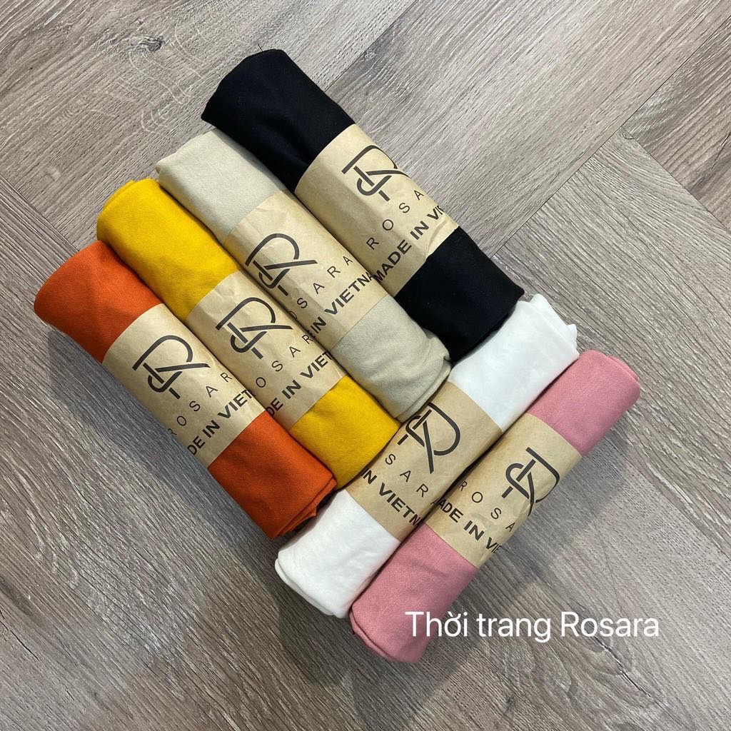 [Mã WASKT410K giảm 10K đơn 50K] Áo phông nữ thời trang cổ tim Rosara phụ kiện Sp82 | BigBuy360 - bigbuy360.vn