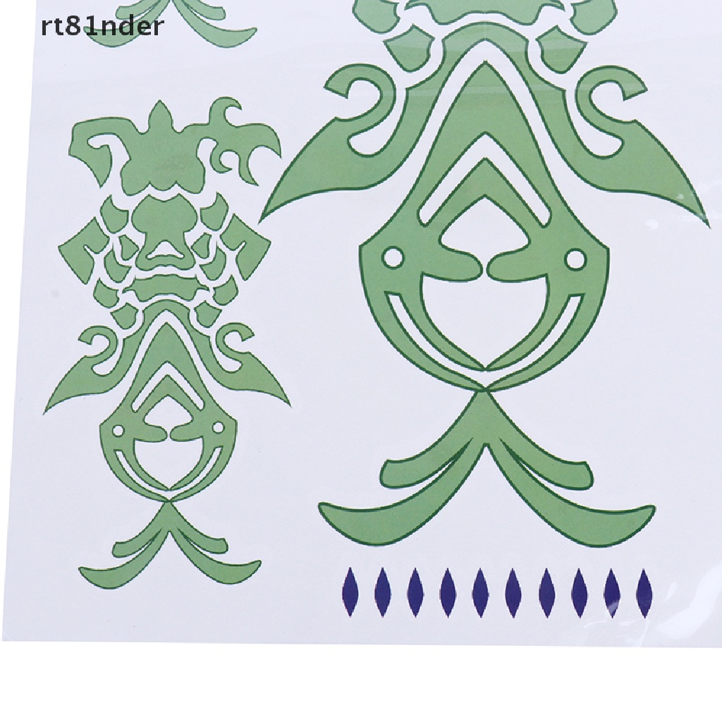 rt 1Pc Anime Genshin Sticker Cosplay Prop Accessories Waterproof Tattoo Stickers n