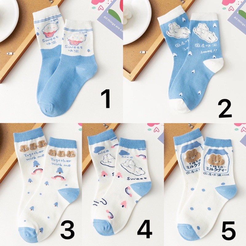 TL35 Tất vớ nữ hình thú hoạt hình lẻ