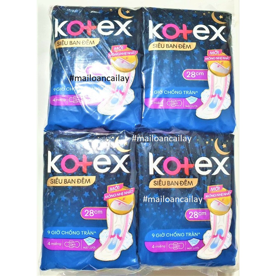 [NHIỀU LOẠI] Băng Vệ Sinh Kotex Thảo Dược Cool Siêu Mỏng Cánh 23cm