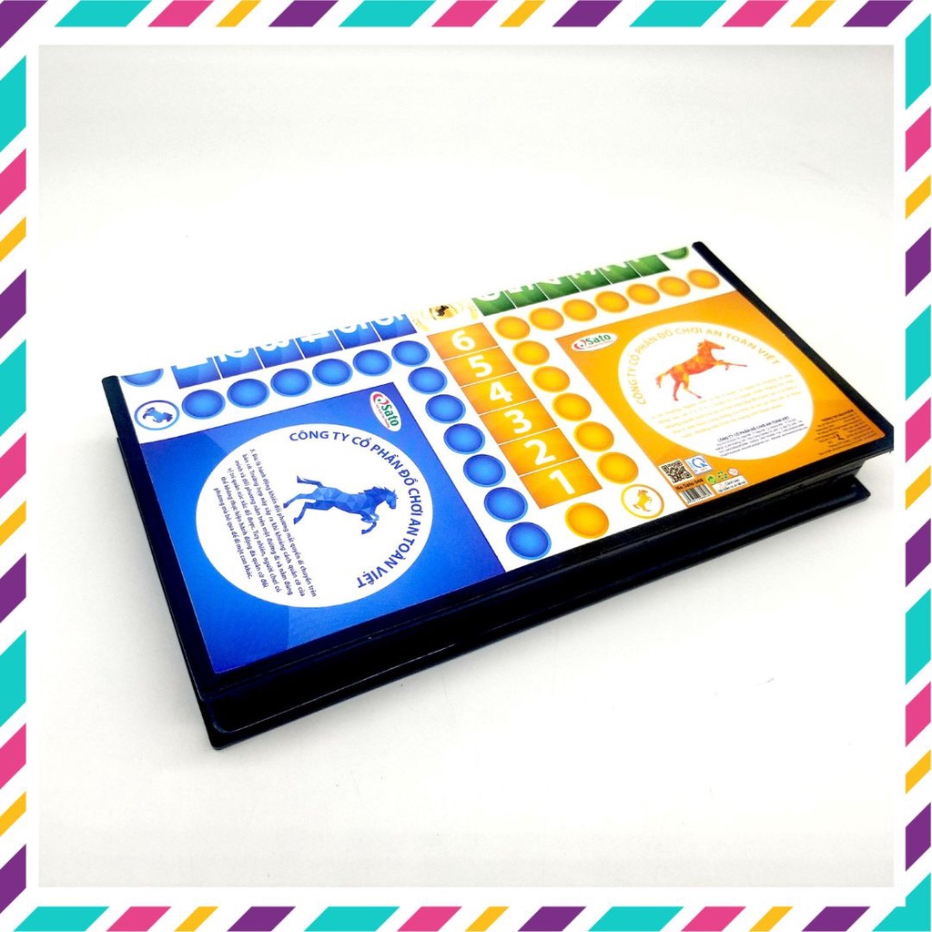 Bộ cờ cá ngựa Sato Made In Việt Nam có hộp đựng, board game